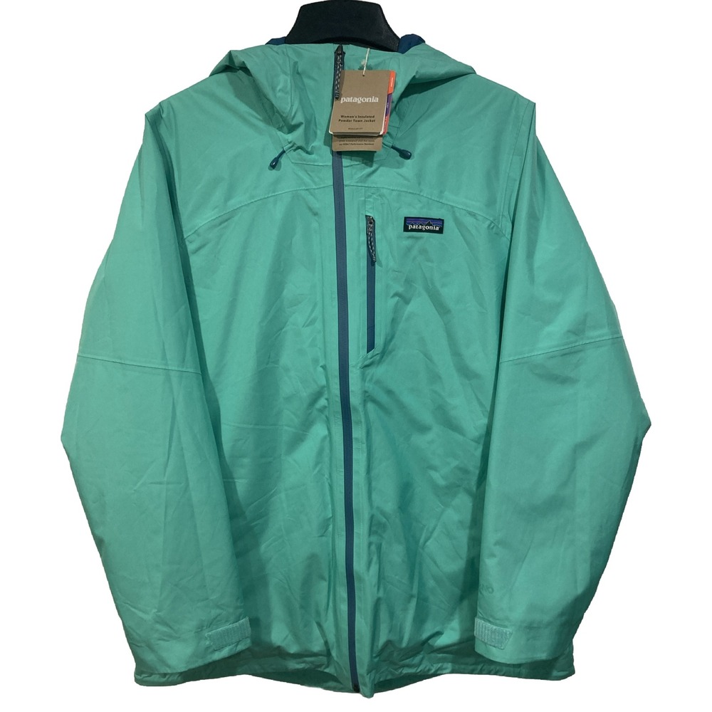 Patagonia Insulated‎ Powder Town Jacket Fresh Teal Women's XS Ski Snowboard NWT